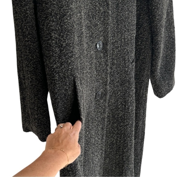 Sandro Vintage Wool Blend Long Coat, Size 12 - Picture 5 of 11